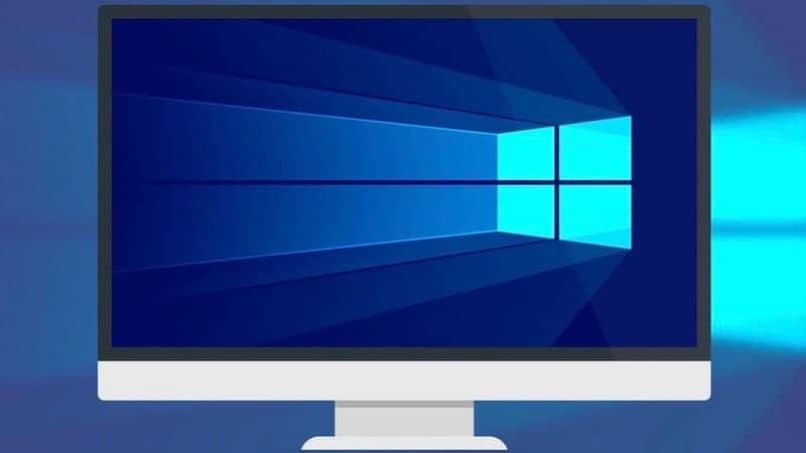 disegno del computer dello schermo del logo di Windows 10