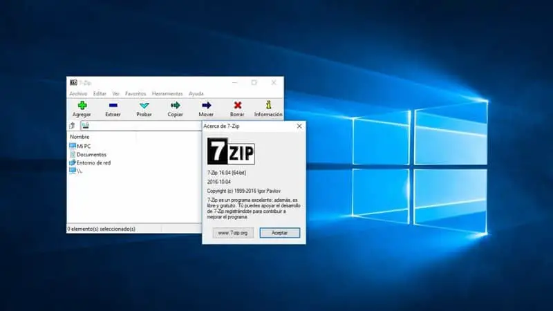 7zip file su Windows