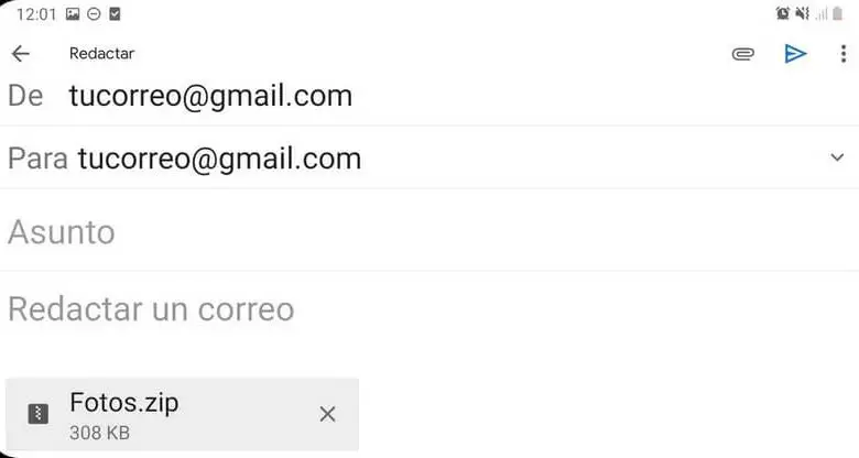 Sposta i file dal cellulare al PC Gmail