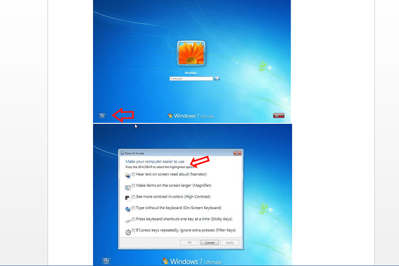 Usa il PC senza tastiera in Windows 7