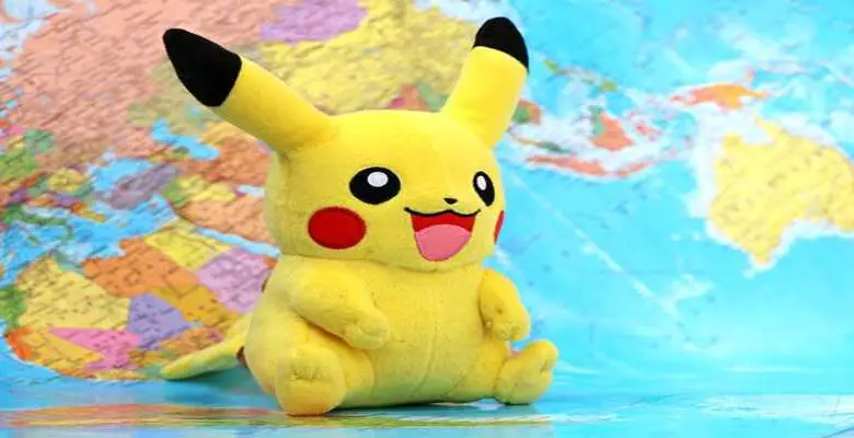 pikachu sulla mappa del mondo