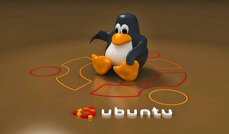 mascotte linux con logo ubuntu