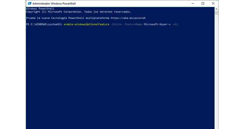 abilitare Hyper-V in Windows 10