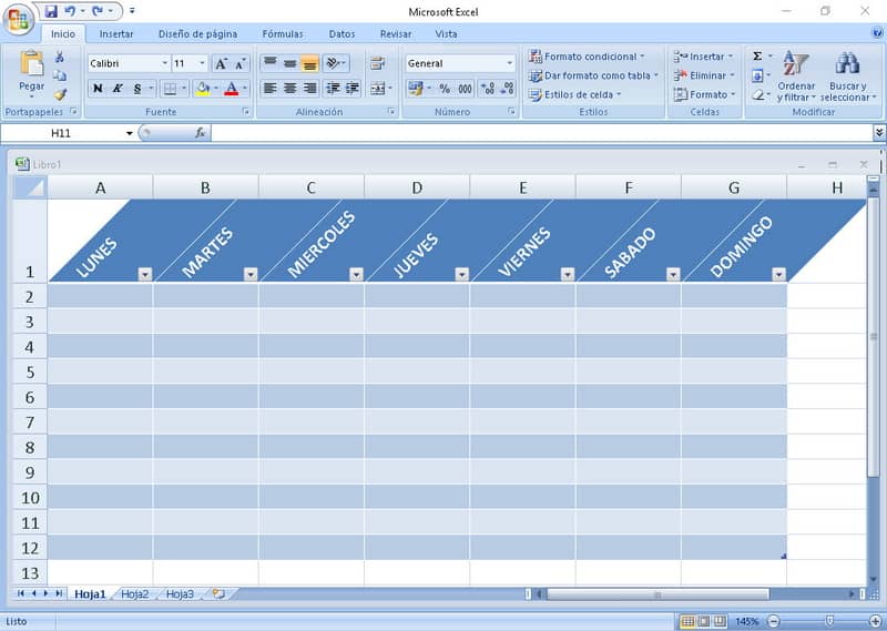 Testo ruotato tabella Excel