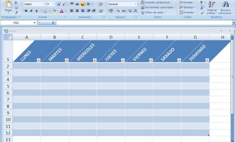 Testo ruotato tabella Excel