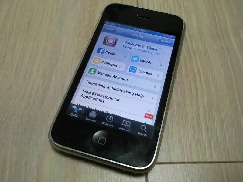 Telefono iPhone con Cydia