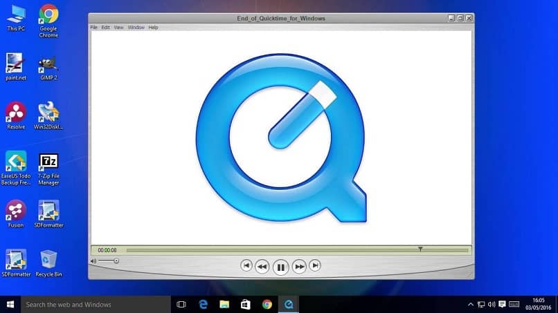 QuickTime in Windows 10