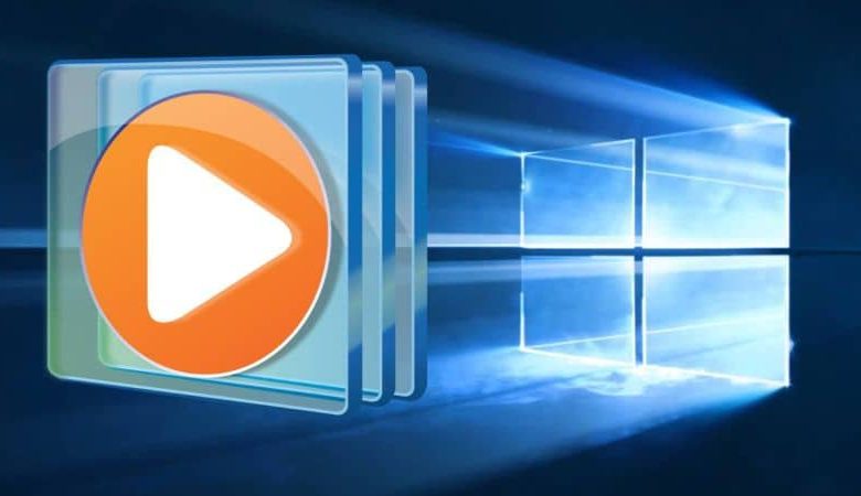 logo di Windows Media Player e finestra delle funzionalità di Windows 10