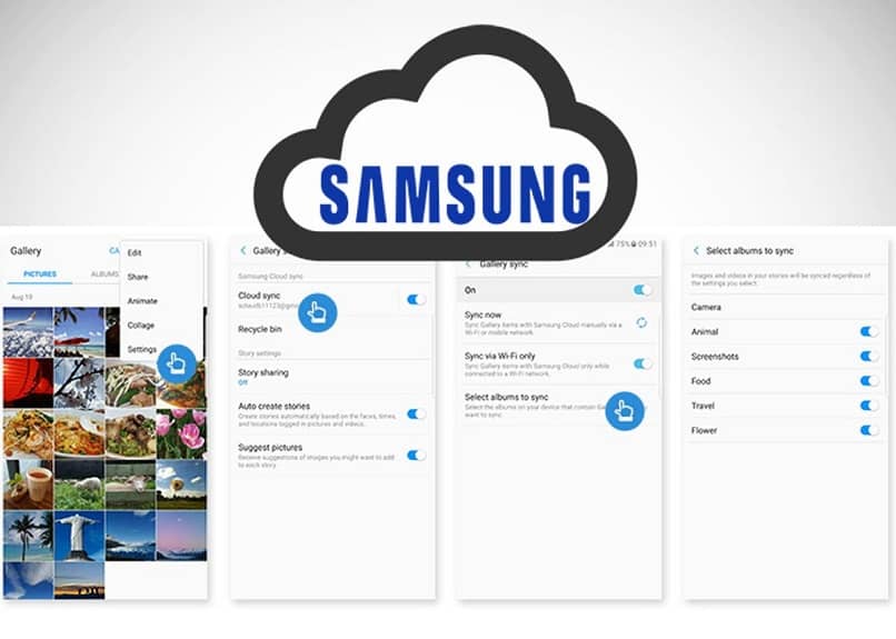 configurare il cloud samsung