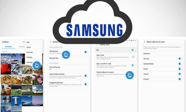 configurare il cloud samsung