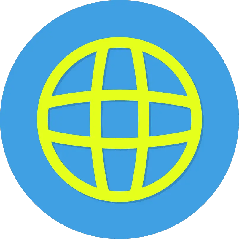 icona internet con cavo ethernet e configurazione ip
