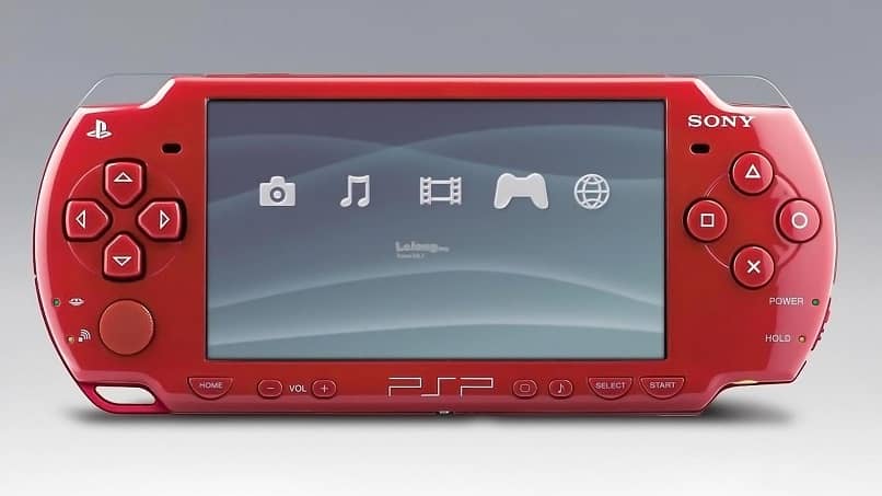 schermo Sony psp colore rosso