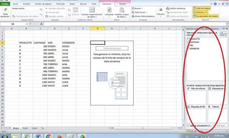 processo tabella excel