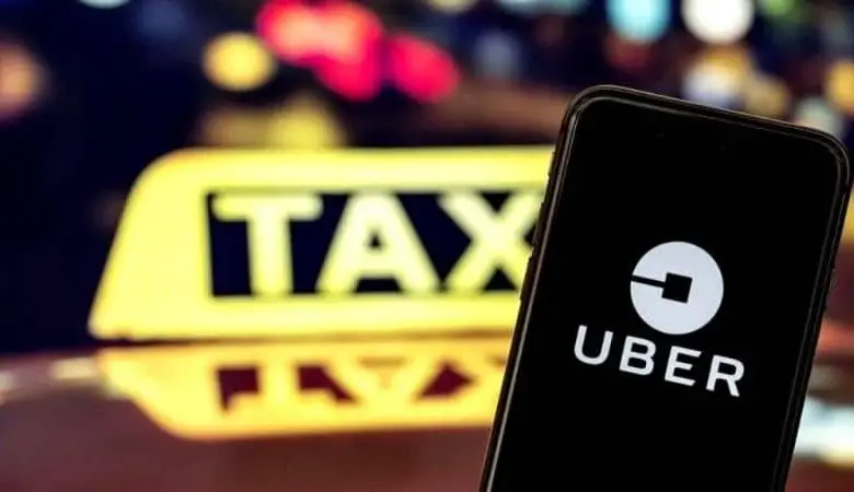 cartello giallo uber taxi