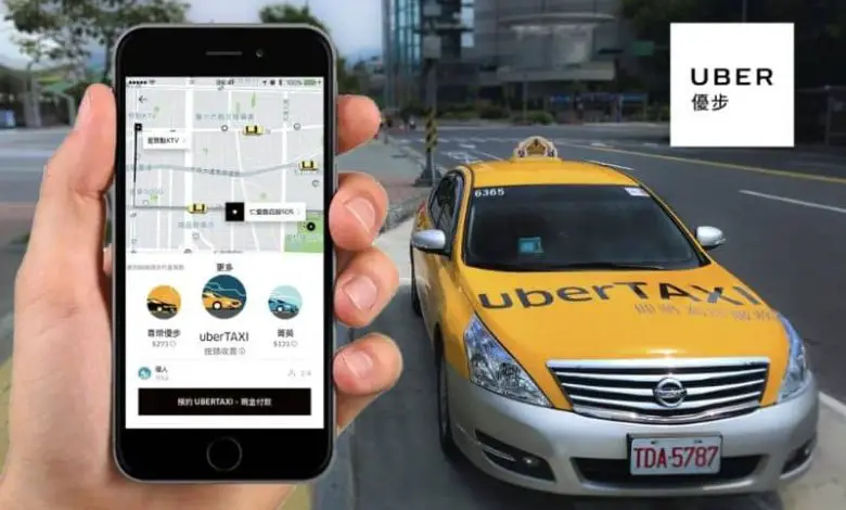uber taxi giallo