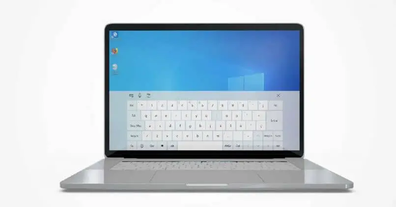 Tastiera touch su schermo di Windows 10