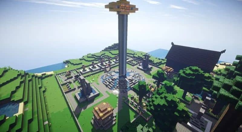 torre in minecraft