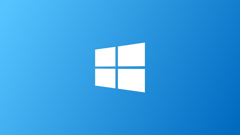 logo windows 10 colore bianco e sfondo blu
