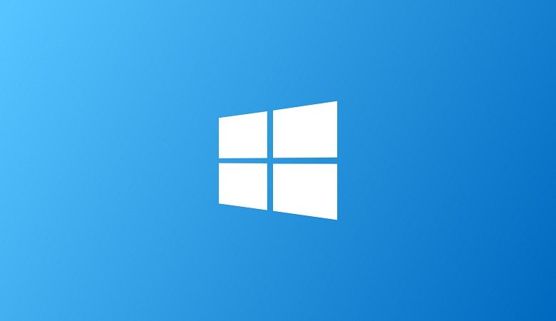 logo windows 10 colore bianco e sfondo blu