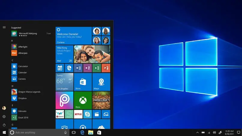 desktop di Windows 10