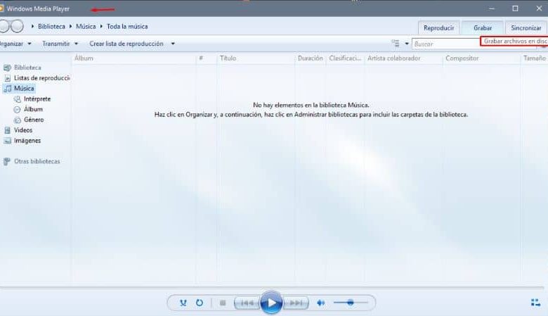 Windows Media Player casa