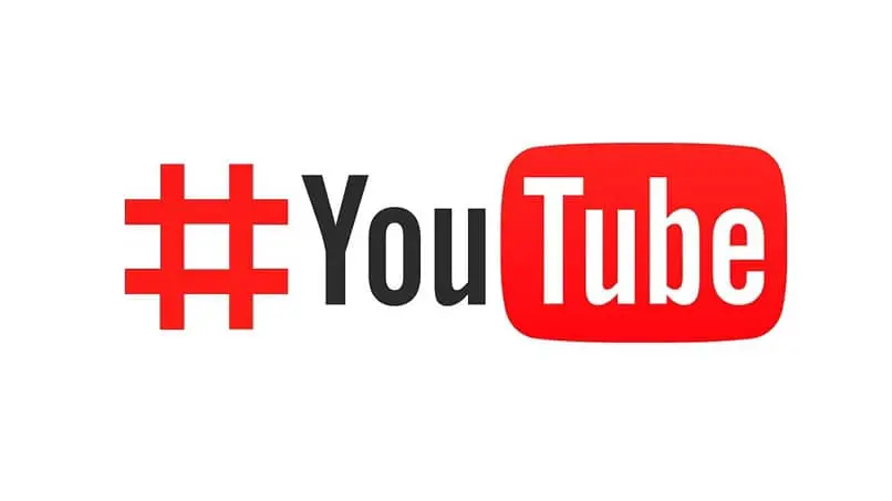 hashtag e logo di youtube