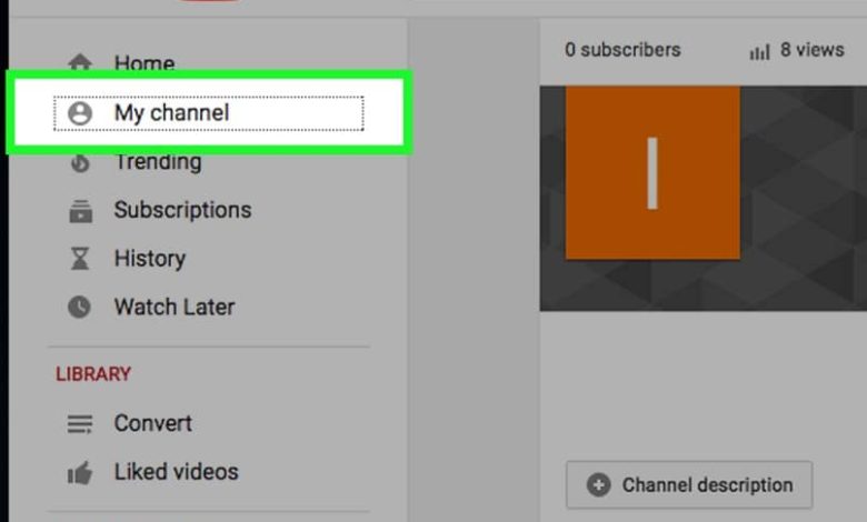 opzioni youtube modifica canale