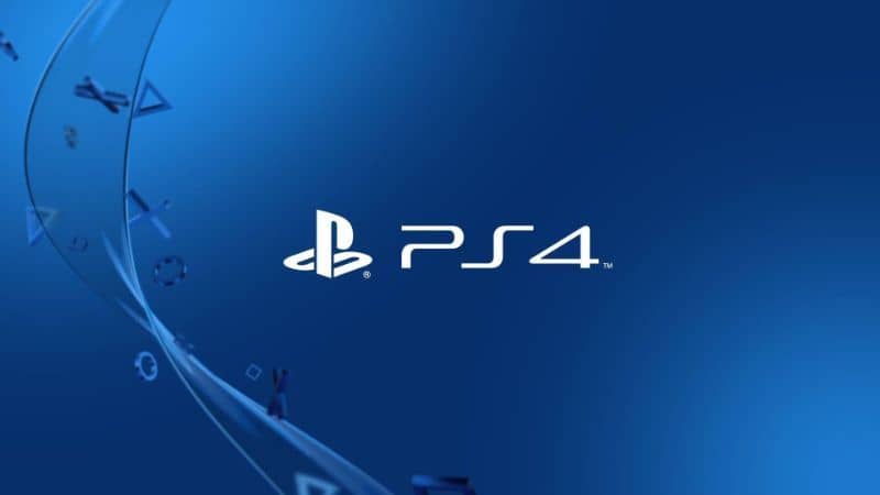 Logo ufficiale PS4 sfondo blu