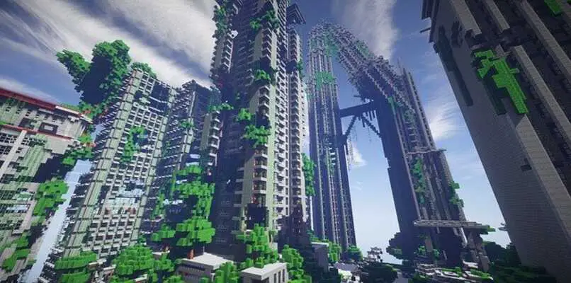 città abbandonata in minecraft