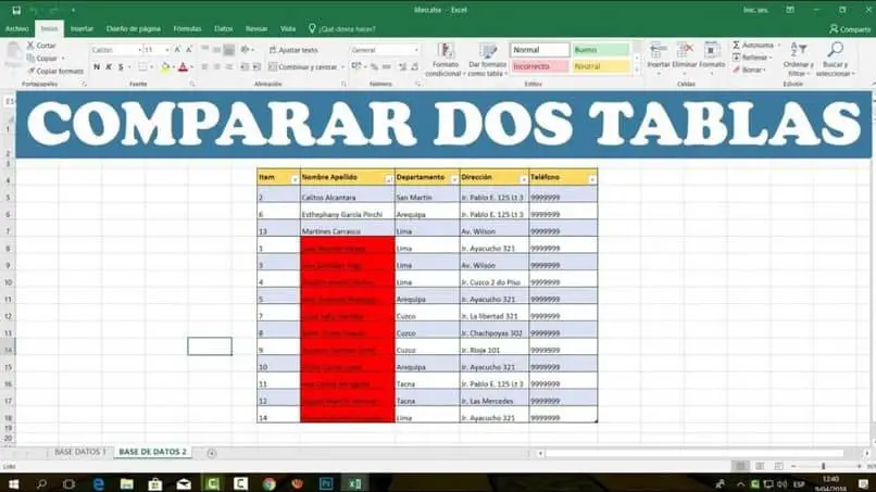 confronta tabelle in excel 