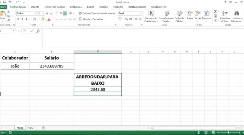 numero excel rotondo